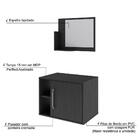 Conjunto Balcão E Espelheira Soft 600 Perffect Acetinado