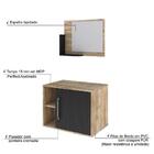 Conjunto Balcão E Espelheira Soft 600 Perffect Acetinado