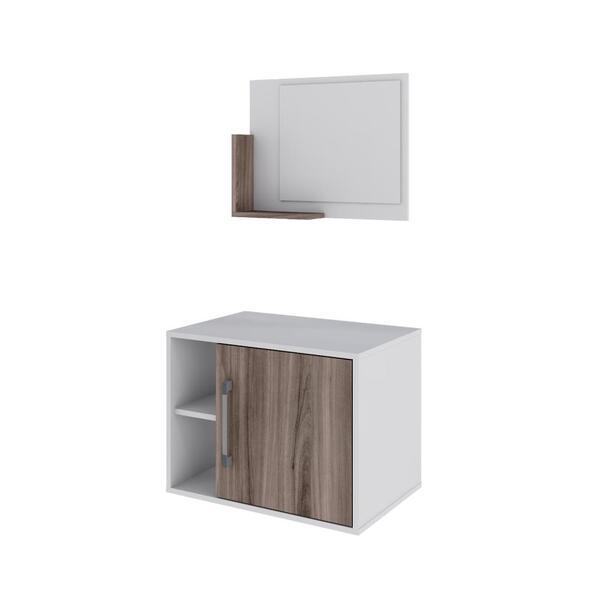 Conjunto Balcão E Espelheira Soft 600 Perffect Acetinado