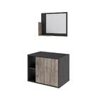 Conjunto Balcão E Espelheira Soft 600 Perffect Acetinado