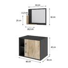 Conjunto Balcão E Espelheira Soft 600 Perffect Acetinado