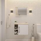 Conjunto Balcão E Espelheira Soft 600 Perffect Acetinado