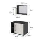 Conjunto Balcão E Espelheira Soft 600 Perffect Acetinado