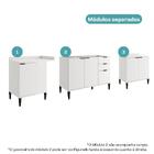 Conjunto Balcões Miami Light Carraro Branco