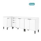 Conjunto Balcões Miami Light Carraro Branco