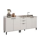 Conjunto Balcões Miami Mood Carraro Branco