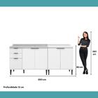 Conjunto Balcões Miami Mood Carraro Branco