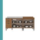 Conjunto Balcões Miami Point Carraro Freijó