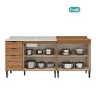 Conjunto Balcões Miami Point Carraro Freijó