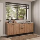 Conjunto Balcões Miami Point Carraro Freijó