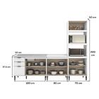 Conjunto Balcões Miami Sunset Carraro Branco