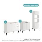 Conjunto Balcões Miami Sunset Carraro Branco