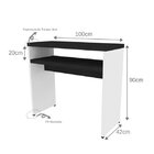 Conjunto Balin 1 Aparador E 3 Nichos  Branco/preto