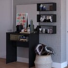 Conjunto Balin 1 Aparador E 3 Nichos Bramov Preto