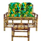 Conjunto Bambu Namoradeira, 4 Lugares E Mesa Centro, T11