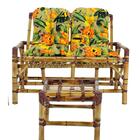 Conjunto Bambu Namoradeira, 4 Lugares E Mesa Centro, T13