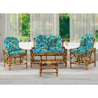 Conjunto Bambu Namoradeira, 4 Lugares E Mesa Centro, T3