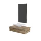 Conjunto Bancada C/cuba F44 E Espelheira Metrópole 801