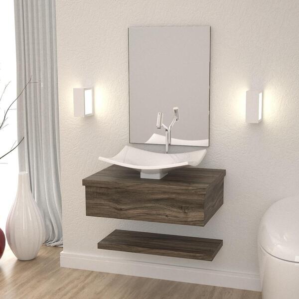 Conjunto Bancada C/cuba F44 E Prateleira Metrópole 605