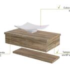 Conjunto Bancada C/cuba F44 E Prateleira Metrópole 805