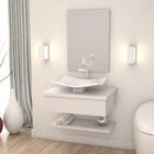 Conjunto Bancada C/cuba F44, Prateleira E Espelheira Metrópol