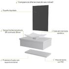 Conjunto Bancada C/cuba F44, Prateleira E Espelheira Metrópol