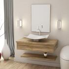 Conjunto Bancada C/cuba F44, Prateleira E Espelheira Metrópol