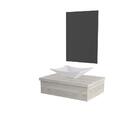 Conjunto Bancada C/cuba L38 E Espelheira Metrópole 601