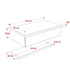 Conjunto Bancada C/cuba L38 E Prateleira Metrópole 605