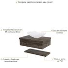 Conjunto Bancada C/cuba L42 E Prateleira Metrópole 605