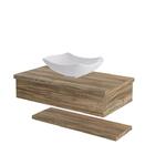 Conjunto Bancada C/cuba L42 E Prateleira Metrópole 805