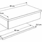 Conjunto Bancada C/cuba L42 E Prateleira Metrópole 805