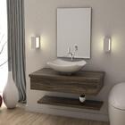 Conjunto Bancada C/cuba L42, Prateleira E Espelheira Metrópol