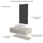 Conjunto Bancada C/cuba L42, Prateleira E Espelheira Metrópol