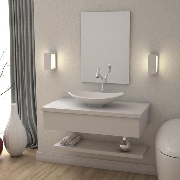 Conjunto Bancada C/cuba L45 E Prateleira Metrópole 805