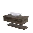 Conjunto Bancada C/cuba L45 E Prateleira Metrópole 805