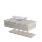 Conjunto Bancada C/cuba L45 E Prateleira Metrópole 805