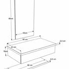 Conjunto Bancada C/cuba L45, Prateleira E Espelheira Metrópol