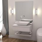 Conjunto Bancada C/cuba Messina E Prateleira Metrópole 605