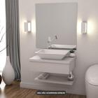 Conjunto Bancada C/cuba Messina E Prateleira Metrópole 605