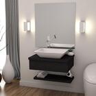 Conjunto Bancada C/cuba Messina E Prateleira Metrópole 605