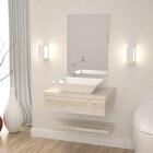 Conjunto Bancada C/cuba Messina E Prateleira Metrópole 805