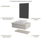 Conjunto Bancada C/cuba Messina, Prateleira E Espelheira Metr