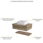 Conjunto Bancada C/cuba Q32 E Prateleira Metrópole 605