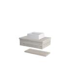 Conjunto Bancada C/cuba Q32 E Prateleira Metrópole 605