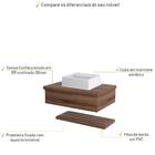 Conjunto Bancada C/cuba Q32 E Prateleira Metrópole 605