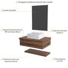 Conjunto Bancada C/cuba Q32, Prateleira E Espelheira Metrópol