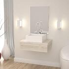 Conjunto Bancada C/cuba Q355 E Espelheira Metrópole 601