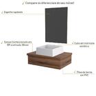 Conjunto Bancada C/cuba Q355 E Espelheira Metrópole 601