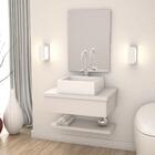 Conjunto Bancada C/cuba Q355, Prateleira E Espelheira Metrópo